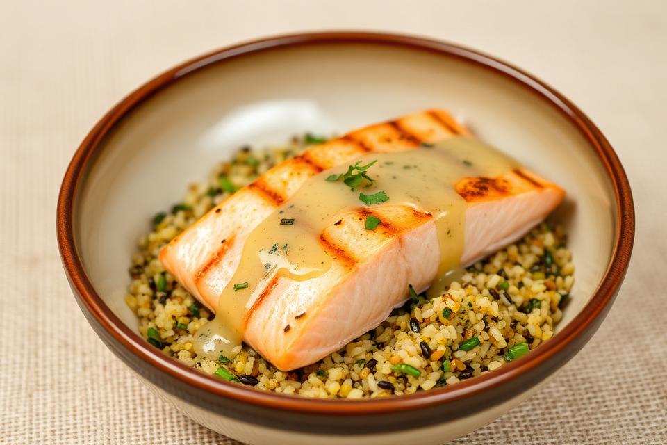Grilled Salmon & Quinoa